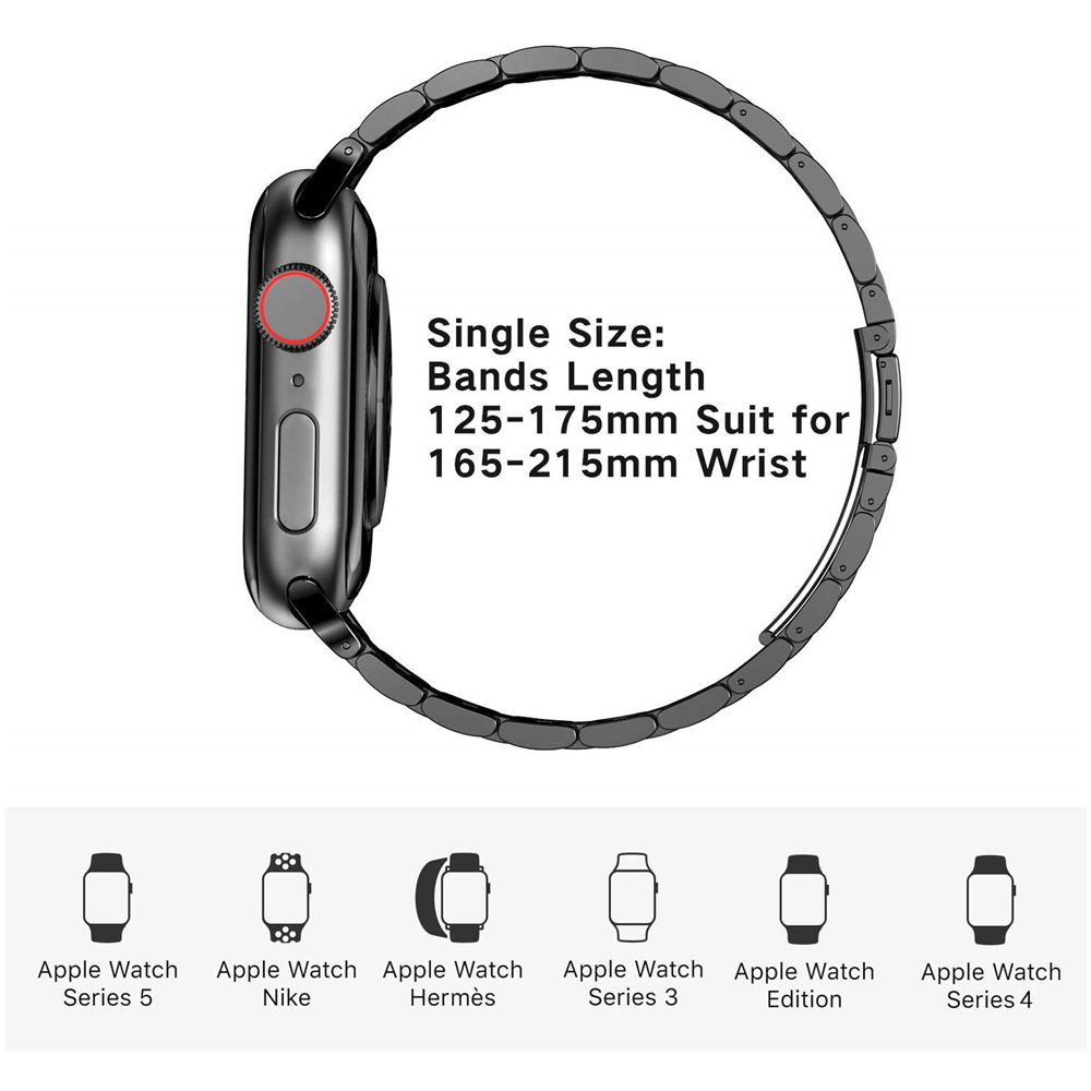 Dây Đeo Thay Thế Bằng Thép Không Gỉ Đẹp Mắt Tiện Dụng Cho Apple Watch Series 6 5 40mm 44mm