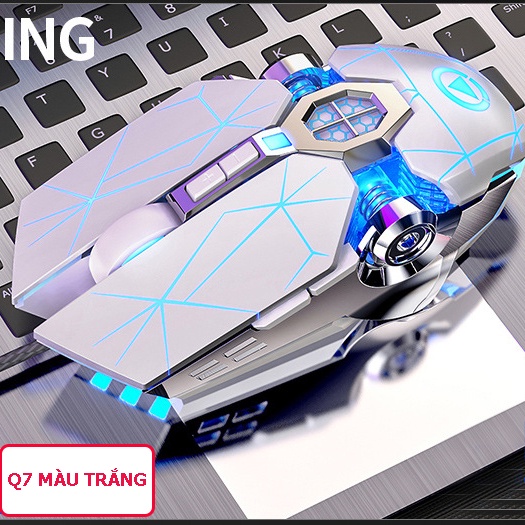 Chuột gaming Q7 led 7 màu cực đẹp, dùng chơi game, làm việc văn phòng...