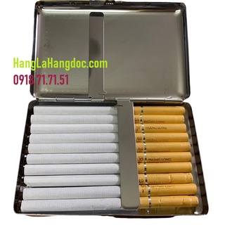  Hộp đựng thuốc lá 20 điếu Thăng Long dẹt J-16 chuyên dụng bằng hợp kim chắc chắn nam tính 