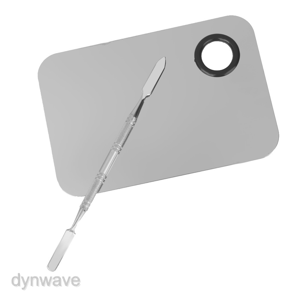 Bảng trộn kem nền &amp; màu phấn mắt chất liệu thép không gỉ