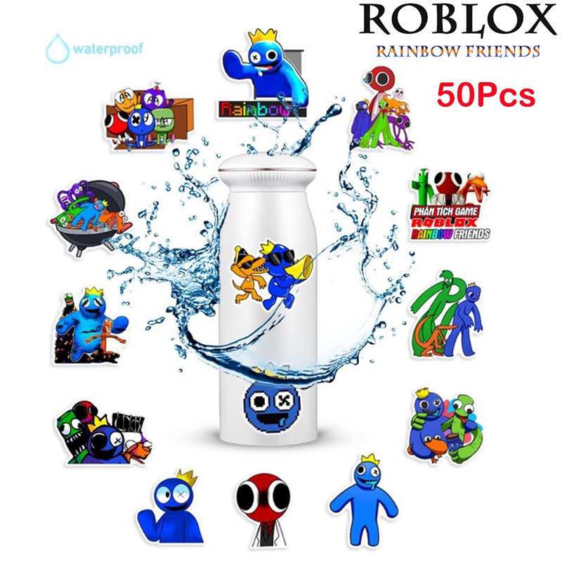 Hot Cute 50Pcs Roblox Rainbow Friends Stickers Waterproof Reusable Decor For Luggage Case Kids Gift