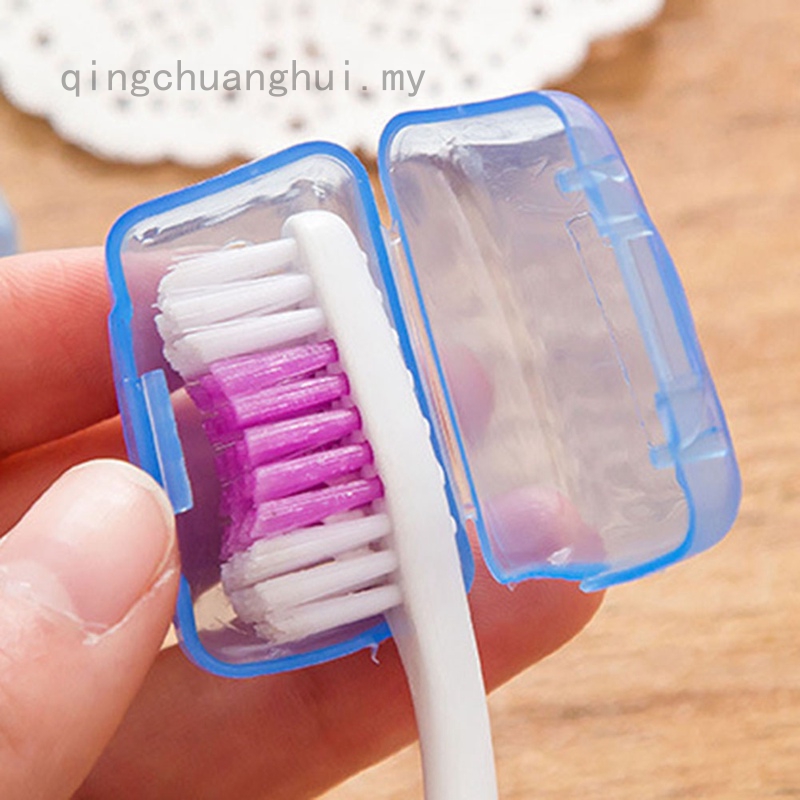 1 Set / 5 Nắp Bảo Vệ Đầu Bàn Chải Đánh Răng Tiện Dụng Khi Đi Du Lịch