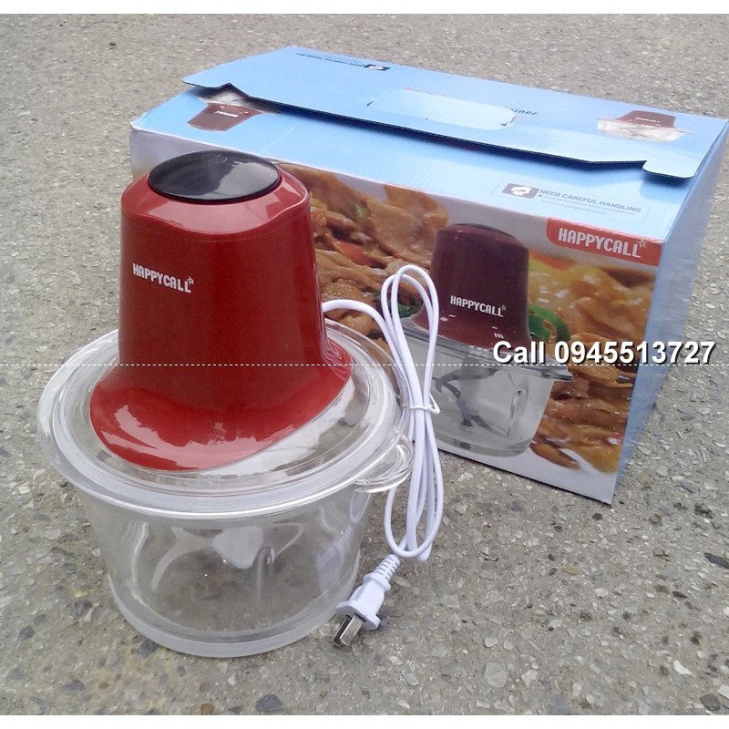 Bảo Hành 12 Tháng Máy xay thịt HappyCall lưỡi dao kép 200W