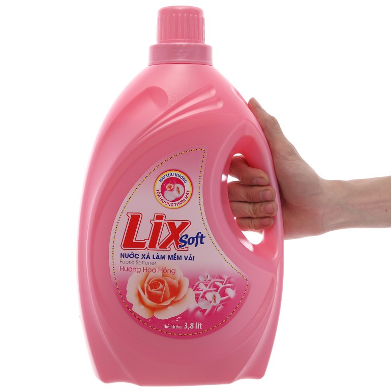 Combo 3 can nước xả vải Lix can 3,8L