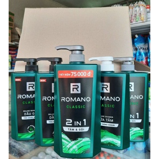Tắm gội romano classic 2in1 650g- 900g