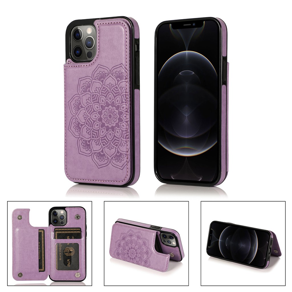 Sang Trọng Bao Da Điện Thoại Kiểu Ví Gập Nam Châm Chống Sốc In Hình Hoa Cho Iphone 12 Pro Max 12 Mini 11 Pro Xs Max Xr X Ốp | BigBuy360 - bigbuy360.vn