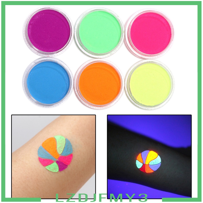 [giá giới hạn]] Face Paint Palette Kit 6 Color Body Painting for Adults and Kids
