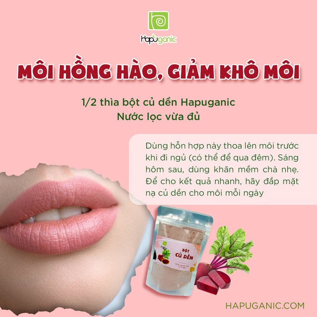 Bột Củ Dền Nguyên Chất HaPu Organic Mặt Nạ Bột Thiên Nhiên Dưỡng Sáng Da Và Cấp Ẩm