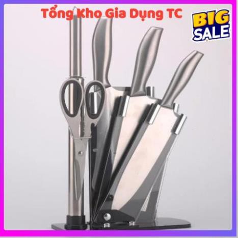 Bộ dao nhà bếp Nhật Bản 6 món chất liệu inox sắc bén chống rỉ an toàn cho sức khoẻ