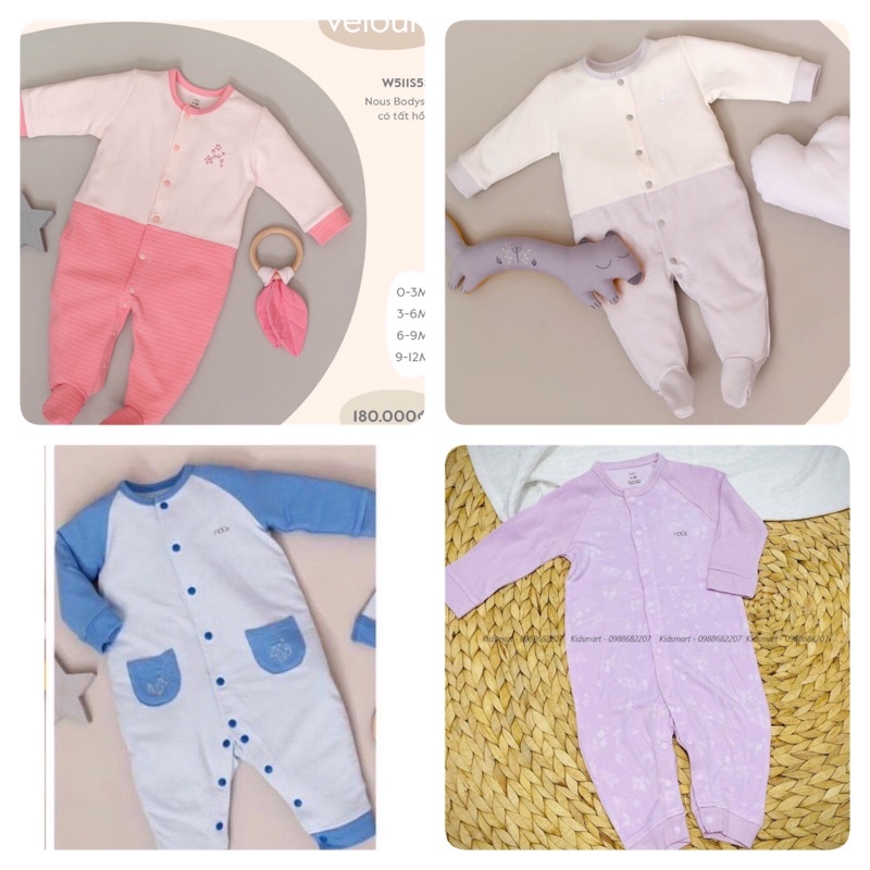 Nous- Bộ Body dài tay cho bé