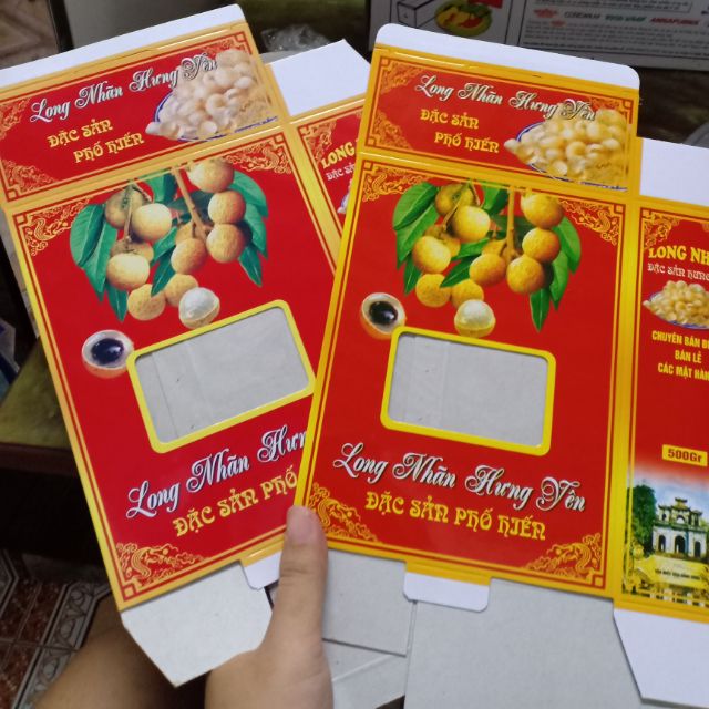Vỏ hộp long nhãn hạt sen