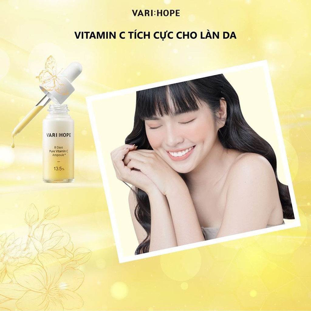 Tinh Chất Dưỡng Trắng Da Trong 8 Ngày VariHope 8 Days Pure Vitamin C Ampoule Plus 15g | BigBuy360 - bigbuy360.vn