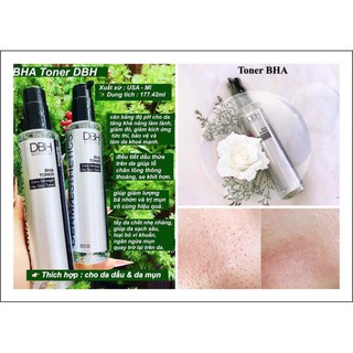 Nước hoa hồng loại bỏ tế bào chết ngừa mụn DBH BHA toner