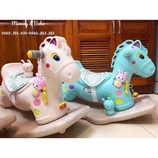 Ngựa bập bênh có nhạc hình ngộ nghĩnh