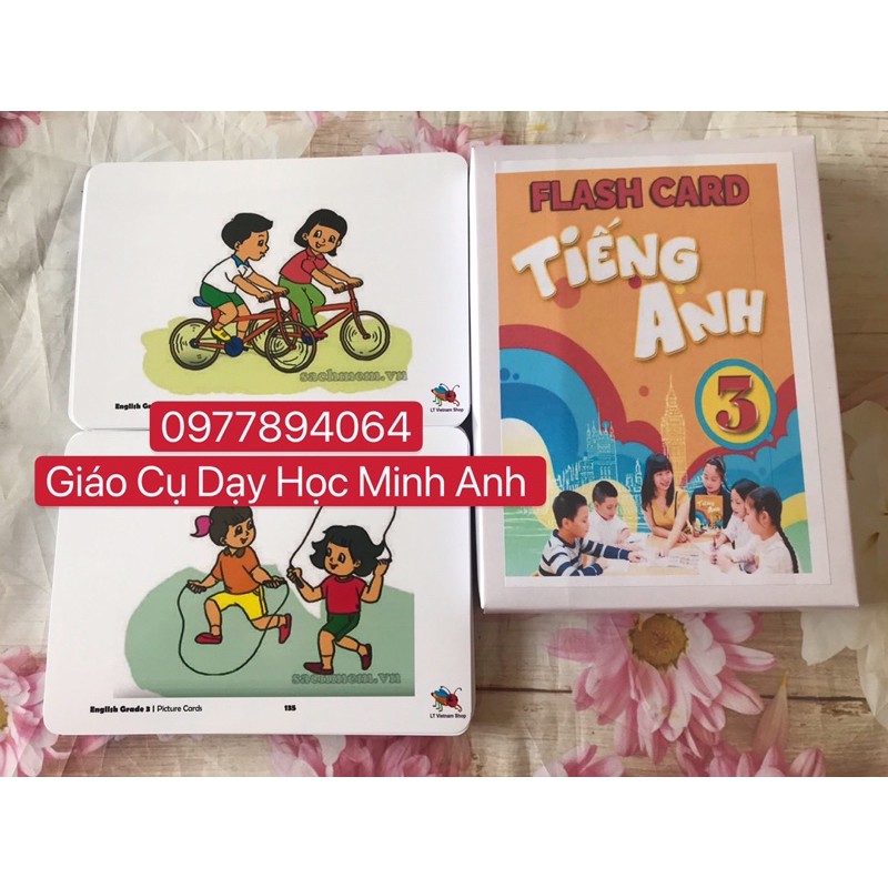 FLASHCARD TIẾNG ANH LỚP 3 - BGD - 149  Thẻ hai mặt( C300 cán bóng)