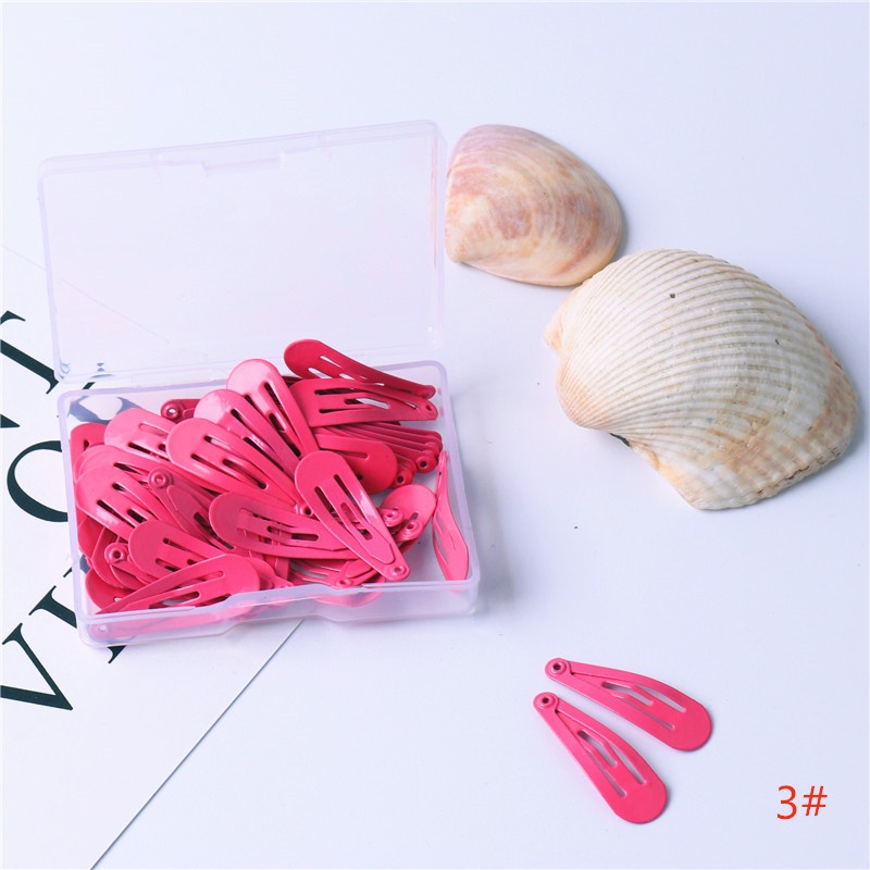 Set 50 kẹp tóc Haimeikang nhỏ màu kẹp phong cách Hàn Quốc thời trang