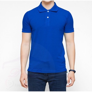 Áo polo nam, áo polo cá sấu cho nam nữ màu xanh coban, xanh dương
