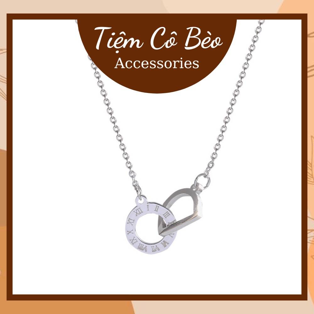 Dây chuyền/ Vòng cổ Titan Chữ Số La Mã phong cách Hàn Quốc Tiệm Cô Bèo Accessories- DC002