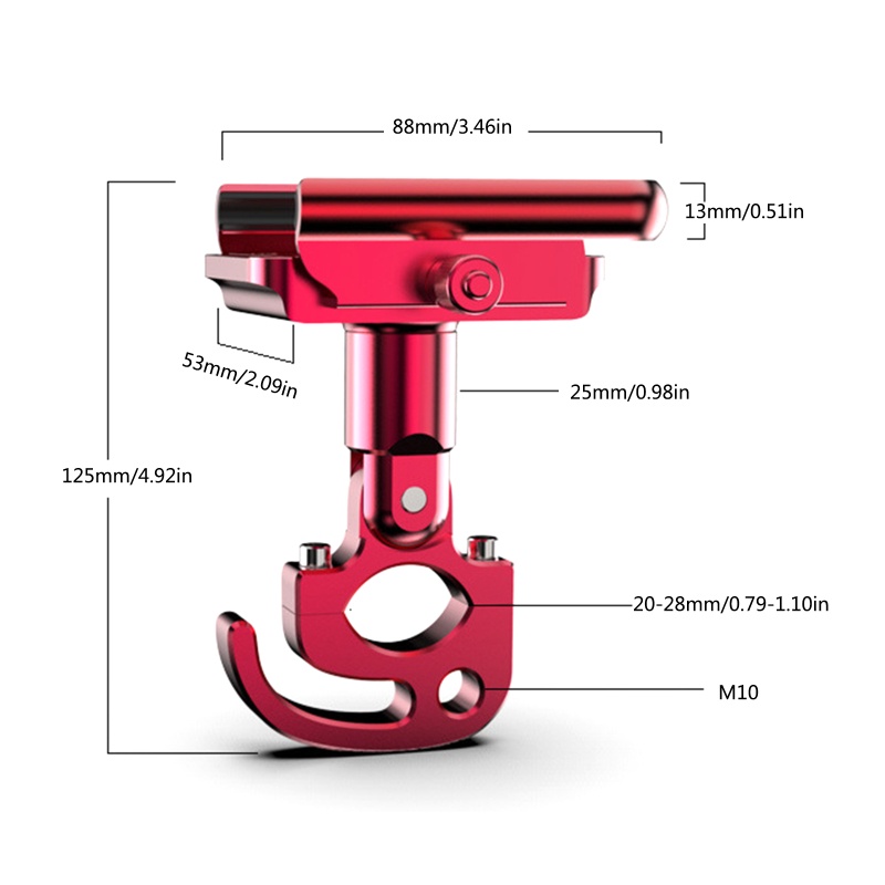 Zzz 360° Giá Đỡ Điện Thoại Bằng Nhôm Có Thể Điều Chỉnh Chống Trượt Gắn Xe Đạp Tiện Dụng