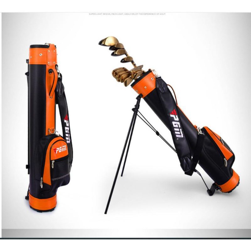 Túi đựng gậy golf size nhỏ PGM mini có chân chống đựng 5 - 8 gậy da cao su chất lượng cao cứng cáp TM045