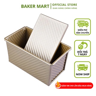 Khuôn bánh mì gối có nắp chống dịch - Dụng cụ làm bánh BAKER MART