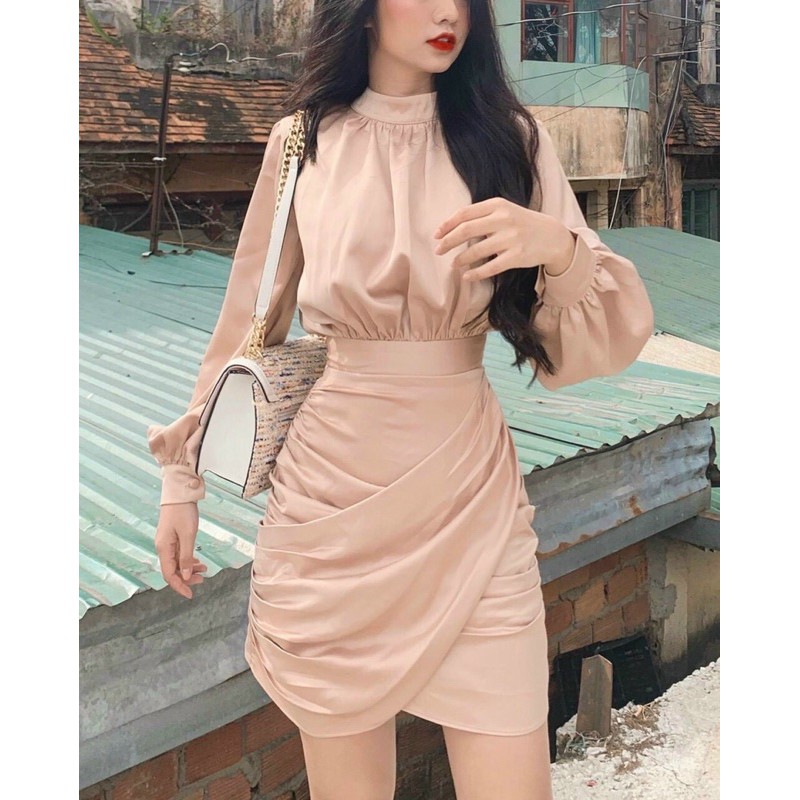 ĐẦM LỤA CỔ TRỤ (KÈM VIDEO HÌNH THẬT)