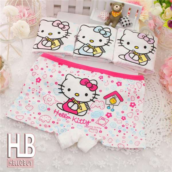 Set 4 quần lót đùi cotton cho bé gái từ 2 -10 tuổi gồm nhiều mẫu (giao ngẫu nhiên)