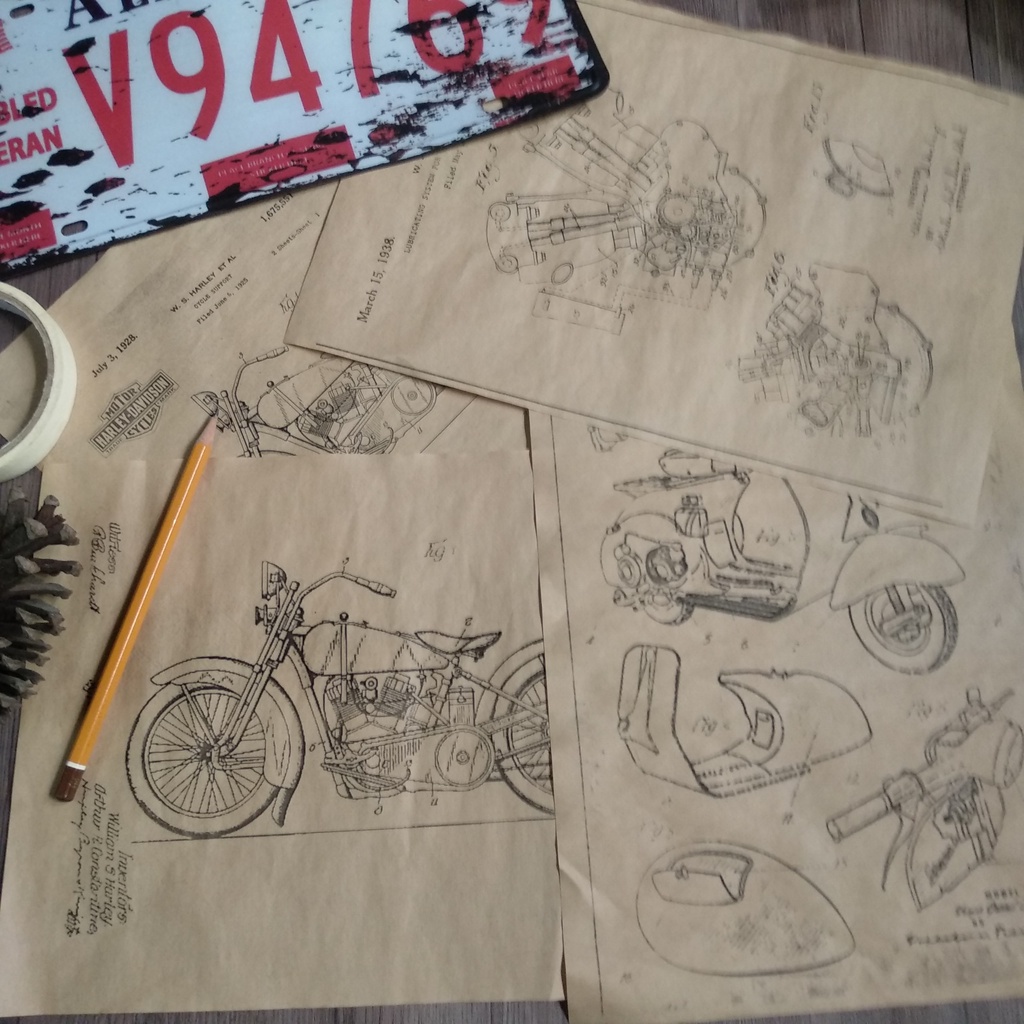 Tranh ảnh treo tường decor phong cách Cafe Racer cổ điển