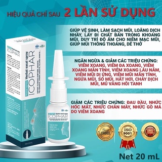 Xịt xoang herbal nasal spray chai 20ml - ảnh sản phẩm 1