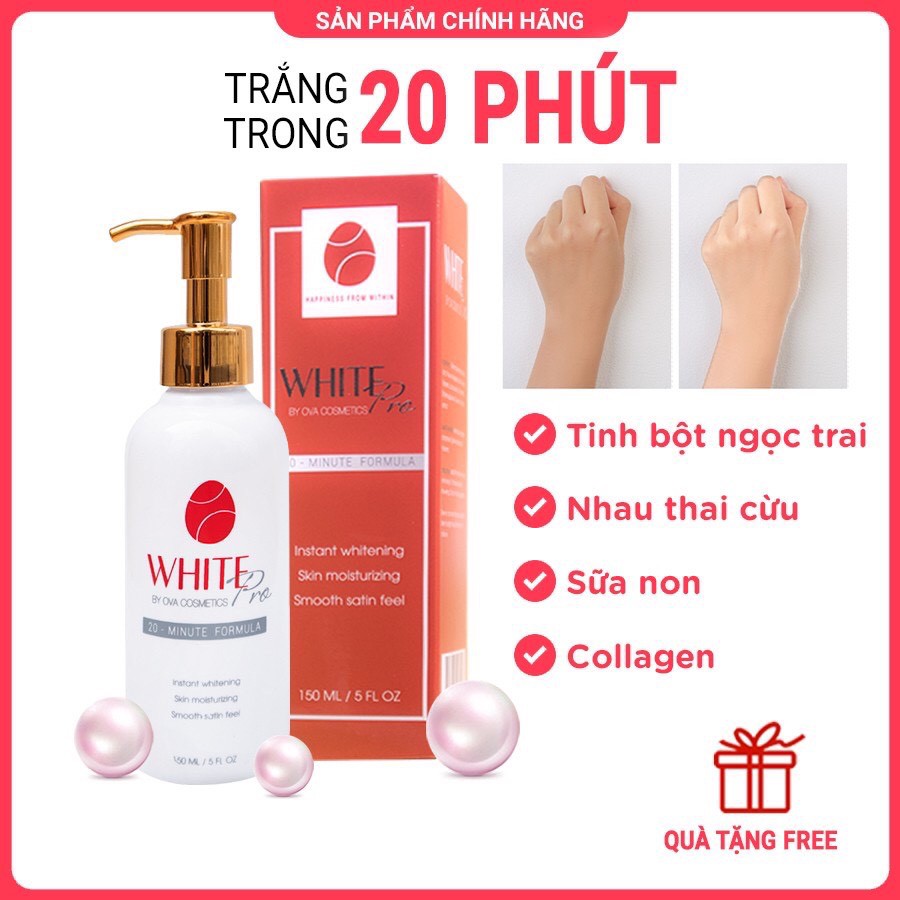 KEM TRẮNG DA BODY OVA WHITEPRO, DƯỠNG TRẮNG DA TOÀN THAN, CẤP TỐC, ÊM DỊU, KHÔNG KÍCH ỨNG, KHÔNG VÂN KEM, KHÔNG DÍNH | BigBuy360 - bigbuy360.vn