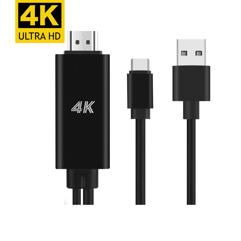 Cáp Đồng Bộ Hóa Kết Nối Type C Sang HDMI 4k 30Hz USB C Sang HDMI TV Với Màn Hình Điện Thoại Di Động