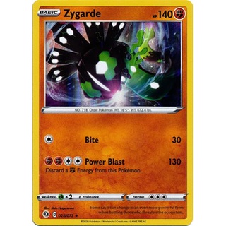 Thẻ bài pokemon zygarde - 028/073 - holo rare