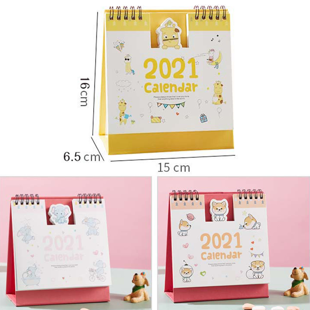 Lịch Để Bàn Năm Mới 2021 Hình Hoạt Hình Dễ Thương