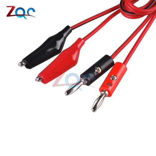 Dây cáp kẹp kiểu mỏ cá sấu 4mm 1m dành cho đầu dò dao động