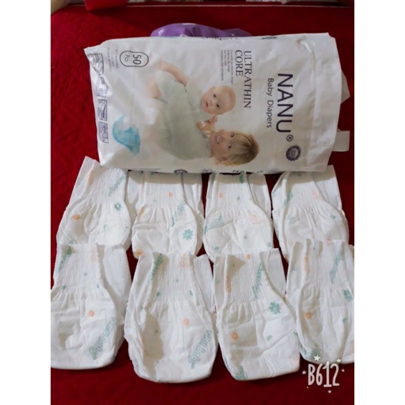 Bỉm tã dán Nanu Baby nội địa trung size S100 miếng/ M100 miếng