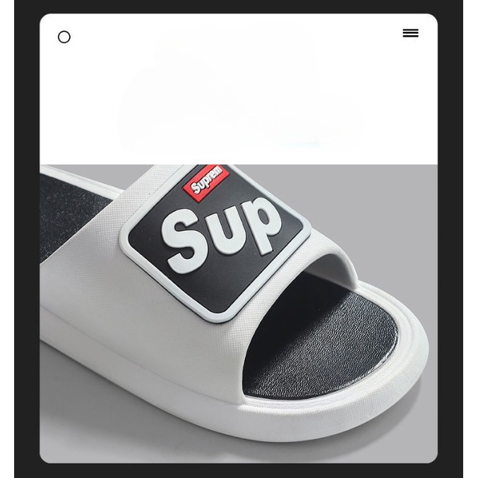 Dép mang trong nhà nam nữ Suprem thời trang ulzzang Hàn Quốc đi cực êm mềm chân chống trơn trượt tốt TH-90