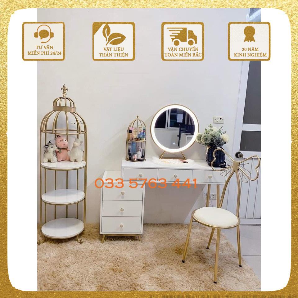Bàn trang điểm kiểu dáng hàn quốc thiết kế thanh lịch - ảnh thật kèm video