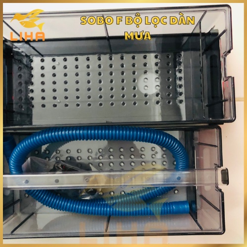 Sobo FA-90 Bộ Lọc Dàn Mưa 2 Tầng 6 Khay Lọc Bằng Mica Cho Hồ Cá 80-100cm