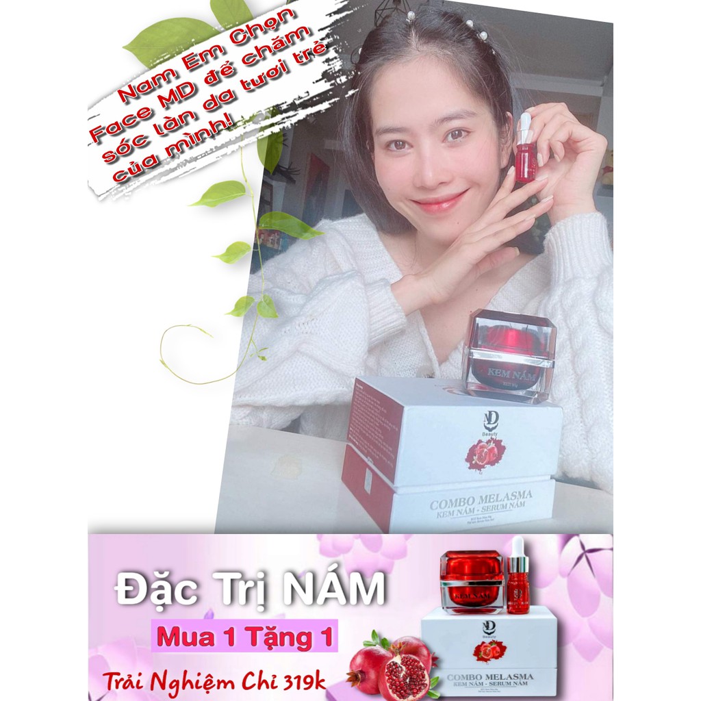 Kem Face Nám Lựu Đỏ MD - Combo Melasma Loại Bỏ Thâm Nám Tàn Nhang [Chính Hãng] | BigBuy360 - bigbuy360.vn