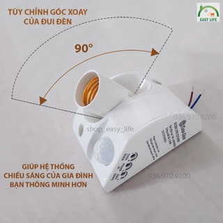 Đui đèn cảm biến Rạng Đông [BẢO HÀNH 12 THÁNG]