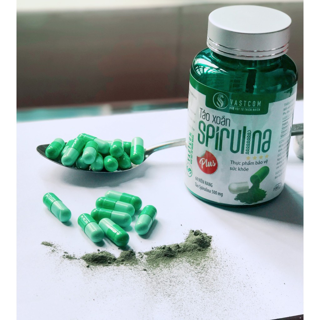 Tảo xoắn Spirulina hộp 60 viên