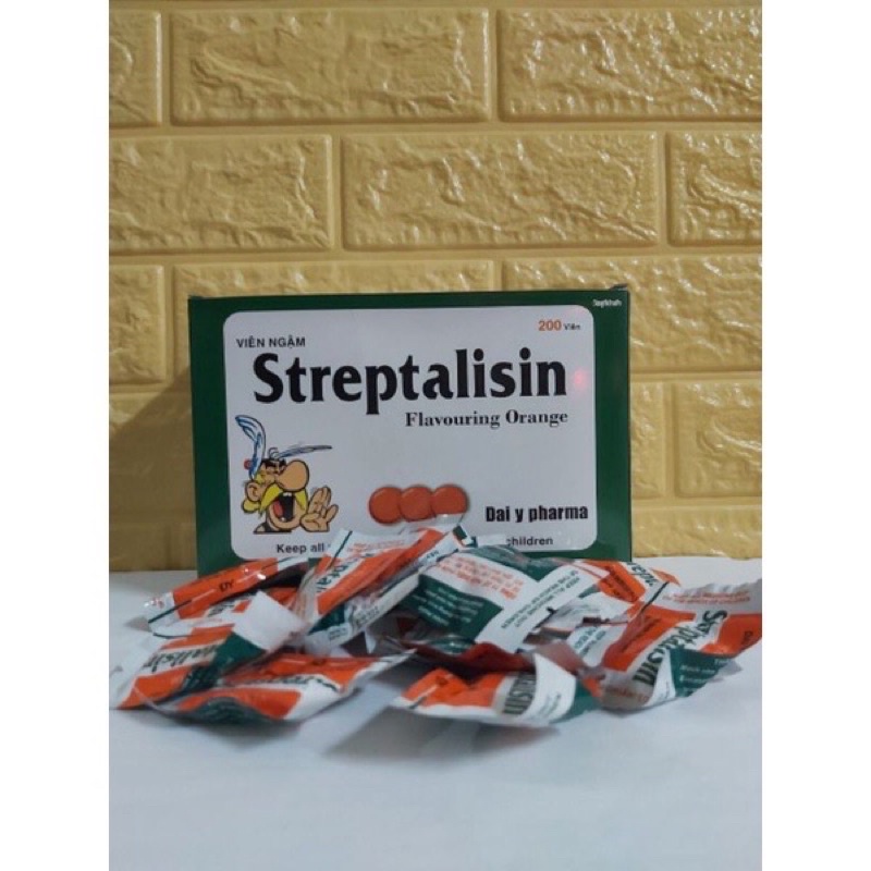 Viên Kẹo Ngậm Streptalisin tăng sức đề kháng, bảo vệ và làm ấm họng