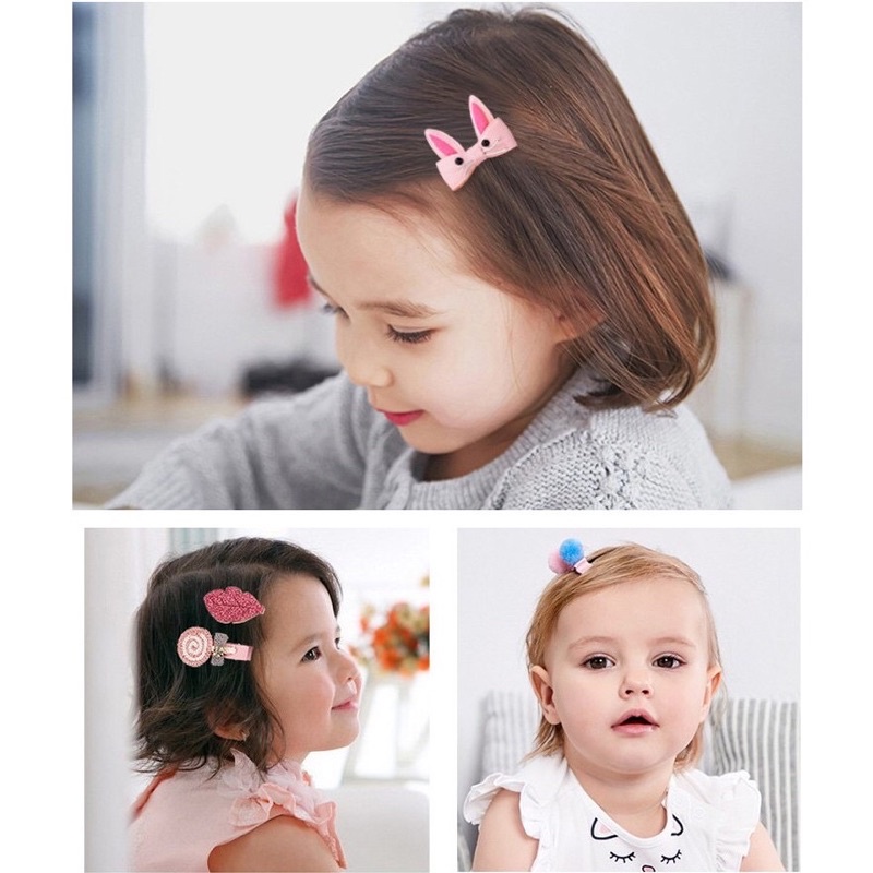 Sét kẹp tóc công chúa phong cách hàn quốc kèm hộp làm quà tặng siêu xinh cho bé