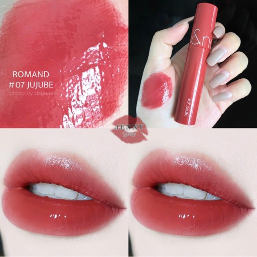 Son Romand Juicy Lasting Tint #07 JUJUBE - Đỏ hồng đất. | BigBuy360 - bigbuy360.vn