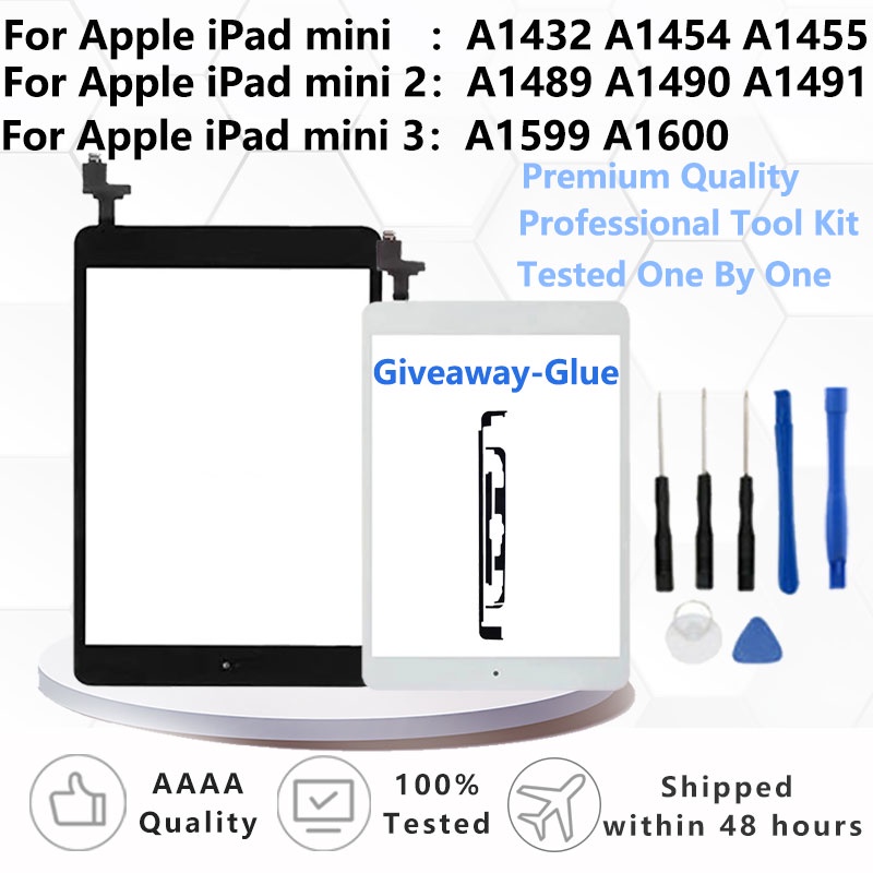 Mới Màn Hình Cảm Ứng Kỹ Thuật Số Dành Cho ipad mini 1 mini 2 mini 3 a1432 a1454 a1455 a1489 a1490 a1