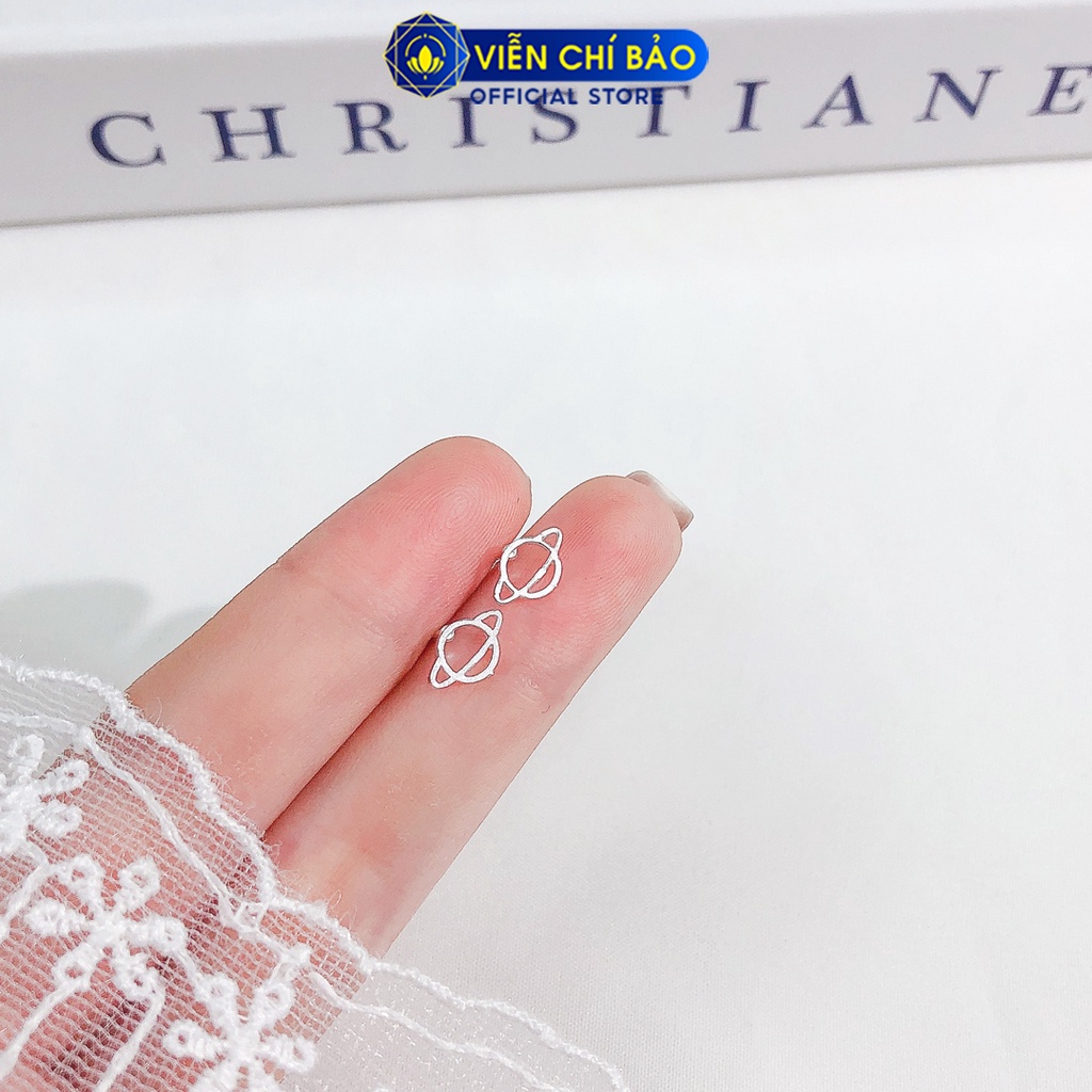 Khuyên tai bạc nữ Tiểu tinh cầu chất liệu bạc 925 thời trang phụ kiện trang sức nữ Viễn Chí Bảo E077