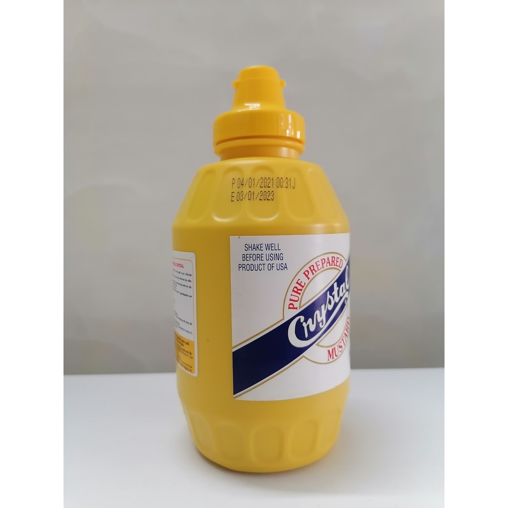 [454g – LỚN] Mù tạt vàng [USA] CRYSTAL Yellow Mustard (tgc-hk)