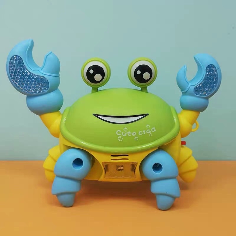 Đồ chơi con cua chạy ngang bằng pin có đèn phát sáng