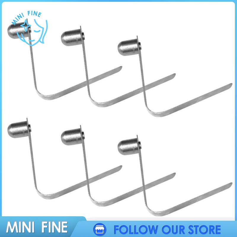 Set 6 Kẹp Lò Xo Bằng Thép Không Gỉ Màu Bạc Chuyên Dụng Cho Lều Thuyền Kayak