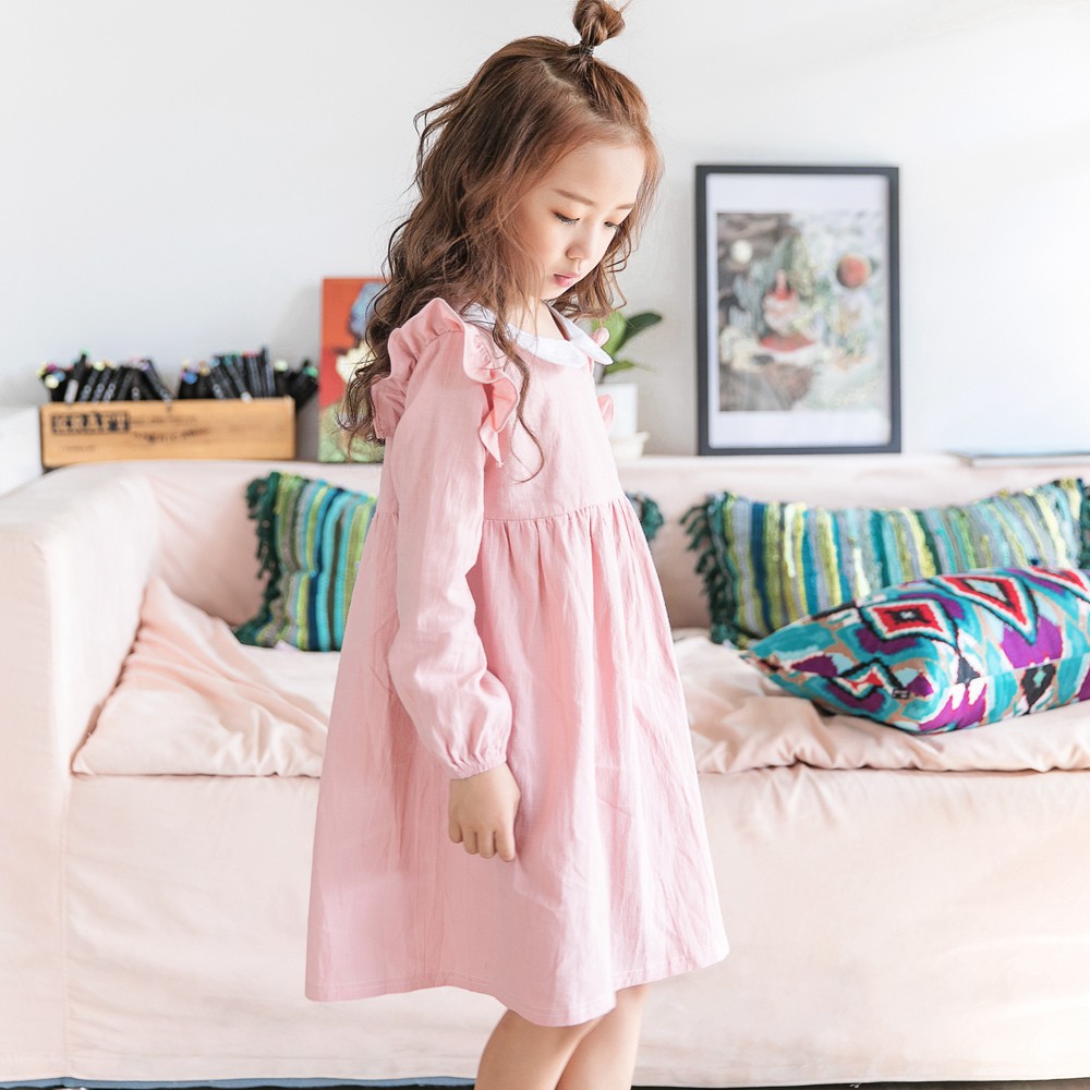 Đầm Sanlutoz Màu Hồng Dành Cho Bé Gái